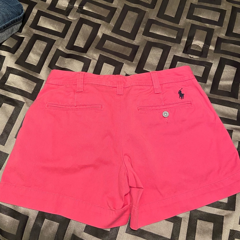 Pink polo shorts